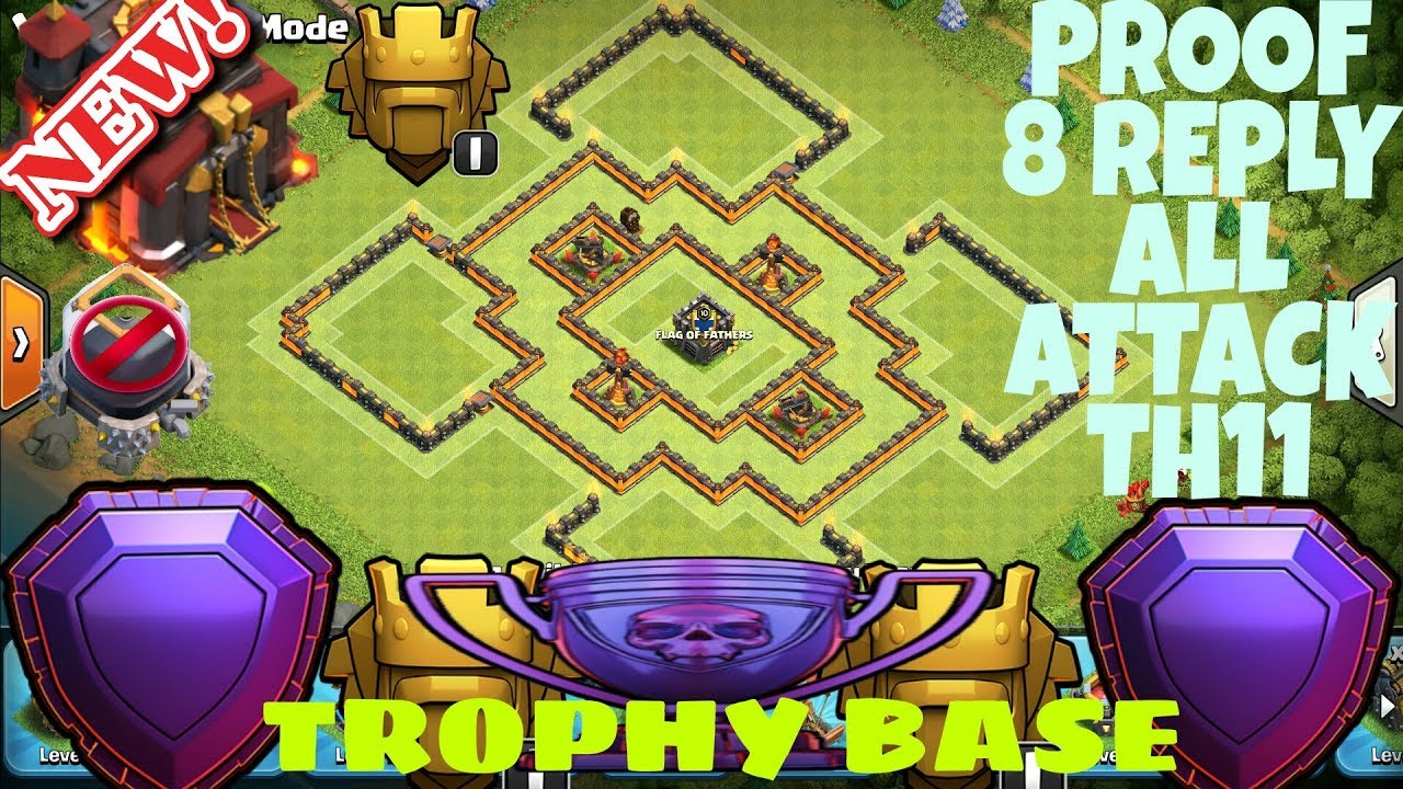 TH10 (TOWN HALL 10) Trophy Base 2018 Anti Everything | TH10 Farming Base | TH10 Dark Elixir Farming