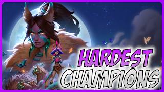 Top 5 Hardest Champions To Get Wins  - A Guide for League of Legends