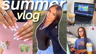 PRODUCTIVE SUMMER VLOG! 🎨 cooking, self care, realistic routine & fun days in my life
