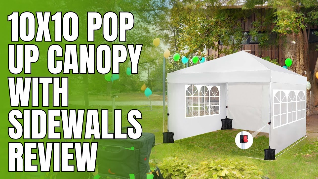 10x10 Pop Up Canopy with Sidewalls