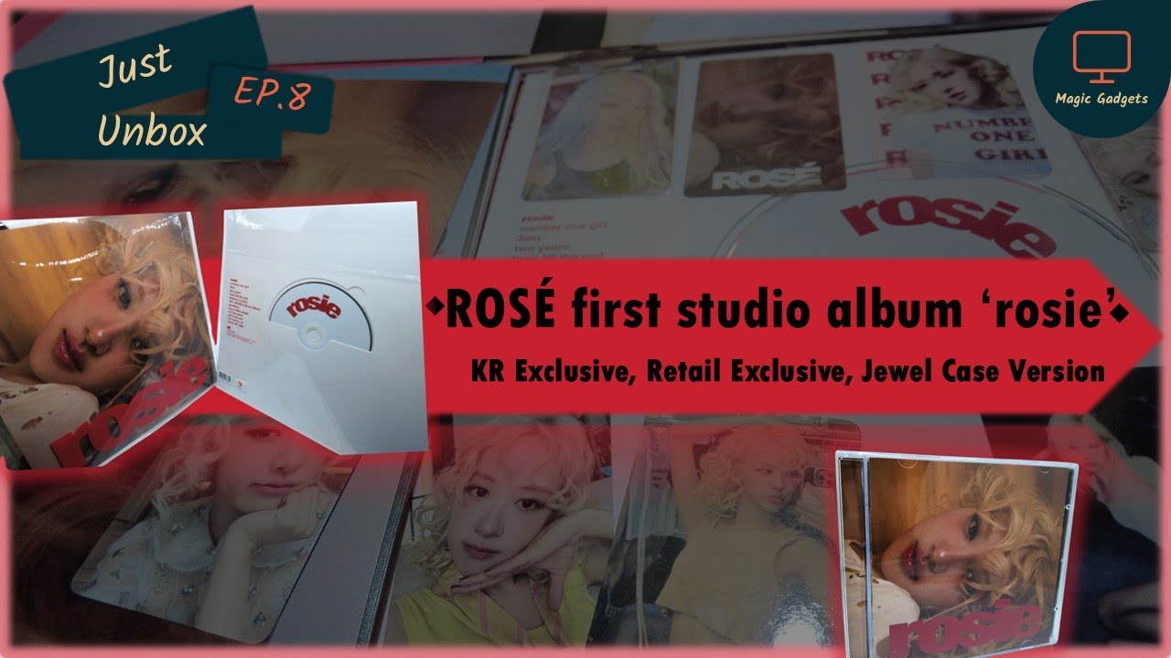 ROSÉ first studio album 'rosie' : KR, Retail Exclusive, Jewel Case