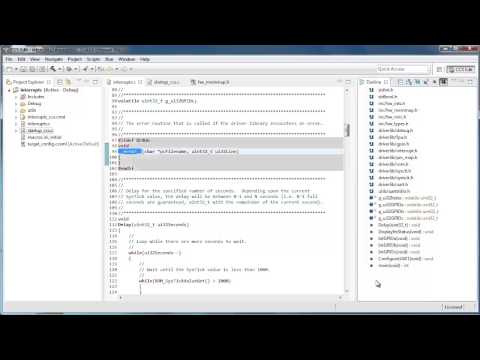 Use the Outline View to view the contents and structure of a source file