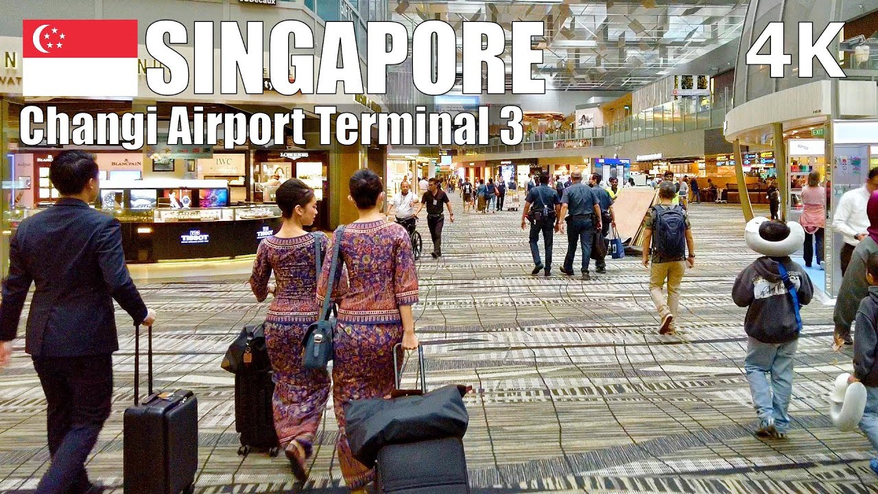 Singapore Changi Airport Terminal 3 - Walking Tour - Covid Times (4K UHD) 