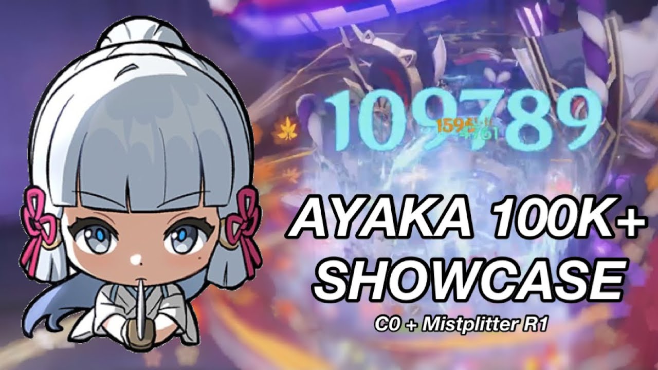AYAKA 100k DMG SHOWCASE | 