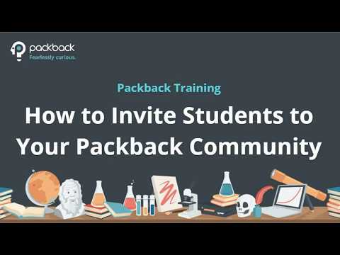 How to Invite Students to your Packback Community