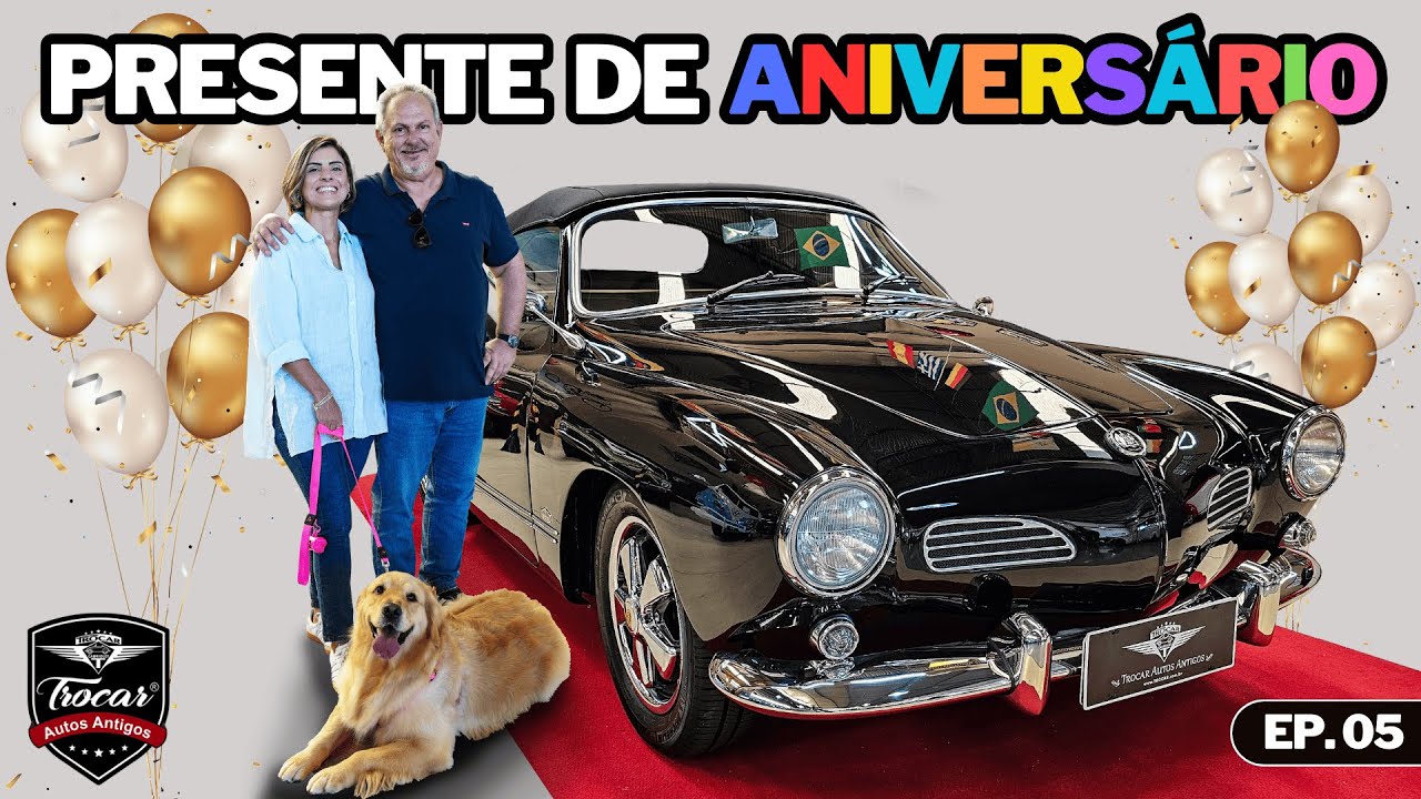 DO LIXO ao LUXO! 😱😍👍 ENTREGA do  Karmann Ghia 1967 Preto | Presente de Aniversário! Ep05
