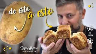 PAN de PAPA sin gluten ¡INCREÍBLEMENTE ESPONJOSO!  | Recetas SIN GLUTEN