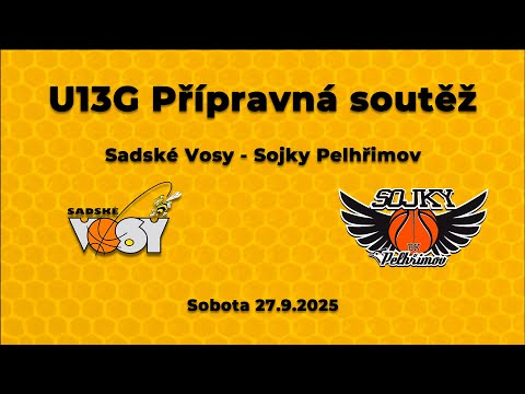 2025-26 kraj U13G Sadské Vosy - Sojky Pelhřimov