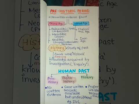 Pre Historic Period Stone Age ||Ancient -- History || handwritten notes