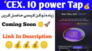 cex.io power tap🪙🚀 withdrawal | cex.io power tap update  | new minning app 2024