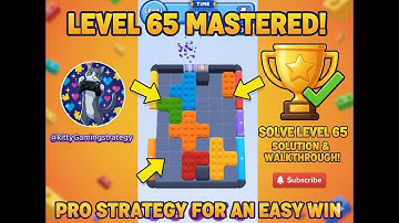 Color Block Jam Level 65 Solution (100% Easy Strategy)