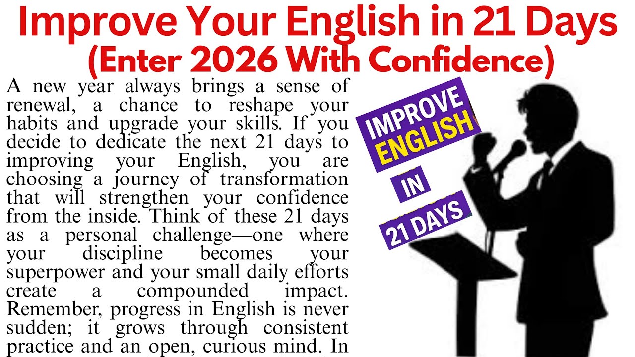 How to Improve English in 21 Days |Powerful Tips to Improve