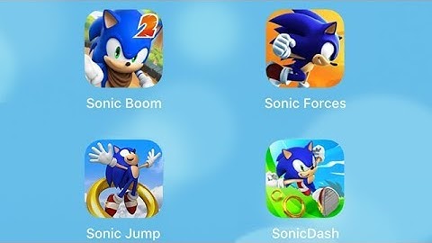 Sonic Forces, Sonic Jump, Sonic Dash & Sonic Dash 2: Sonic Boom [iOS Gameplay]