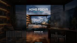 ADHD Relief Focus Music 🌲 Forest Cabin Ambient for Hyperfocus #shorts