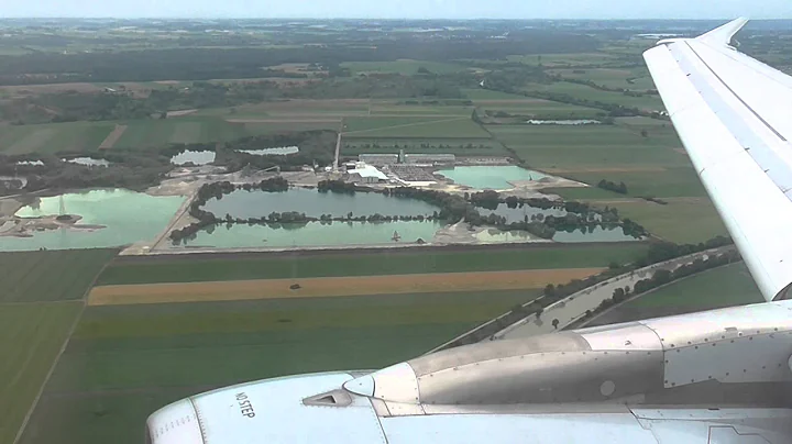Lufthansa Airbus A320 Landing & Taxi at Munich Airport