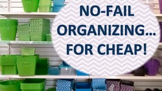 NO-FAIL ORGANIZING PROCESS | Using Dollar Tree Products!