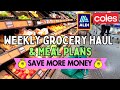 110 weekly grocery haul  4 supermarkets australian prices march 2024