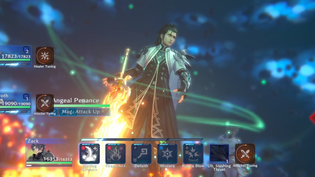[FF7EC] Angeal Penance Escalation 20 with Sephiroth/Zack/Matt - OB6 Stream Guard OB5 Withering Blaze