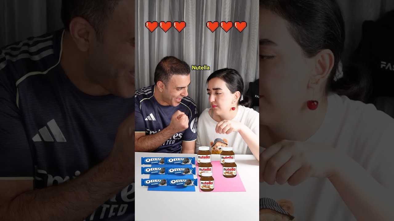 NUTELLA vs OREO Challenge🍫😋
