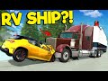 Running From the Police in a MASSIVE RV SHIP in BeamNG Drive Mods?!