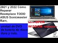 2021 y 2022 cmo reparar reemplace todo asus sonicmaster ram de dvd de batera de disco duro y ms