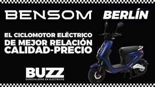 ⚡️Bensom Berlín⚡️ El ciclomotor eléctrico de mejor relación calidad-precio @Muévete sin humos!!!