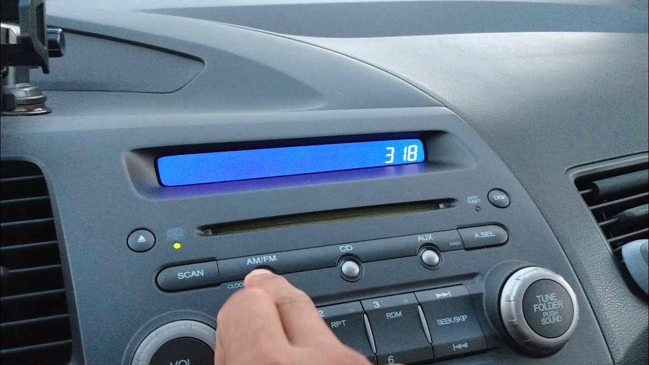 how-to-reset-clock-on-honda-civic-youtube