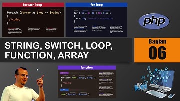 PHP Dasar 06 : Operator String, IF, Switch, Loop, Function dan Array