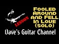 LESSON - Fooled Around & Fell In Love solo by Elvin Bishop