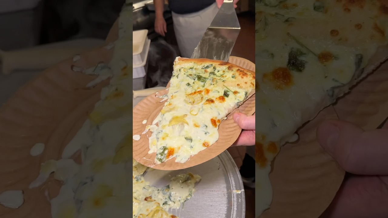 The one and only ARTICHOKE PIZZA from Artichoke Pizza in NYC!!! 🍕🔥🤤 Who’s hungry?? #DEVOURPOWER