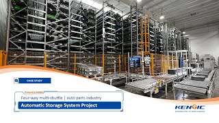 Four-way multi-shuttle automatic storage system project for tote in auto parts industry