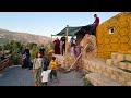 Building a canopy  for mom leila and her daughters visit amirs farm