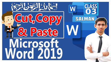 Cut Copy & Paste  with short keys In Ms Word In Urdu/ Hindi