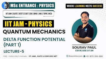 Delta Function Potential Quantum Mechanics |IIT JAM Physics|