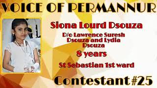 Contestant #25 - Siona Lourd Dsouza