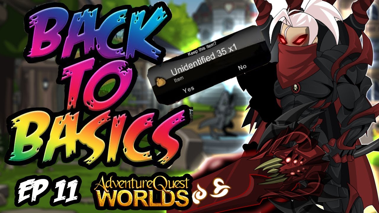 AQW Back to Basics Episode 11! I GOT UNIDENTIFIED 35 ON MY FIRST TURN IN! Road to Archfiend Doomlord