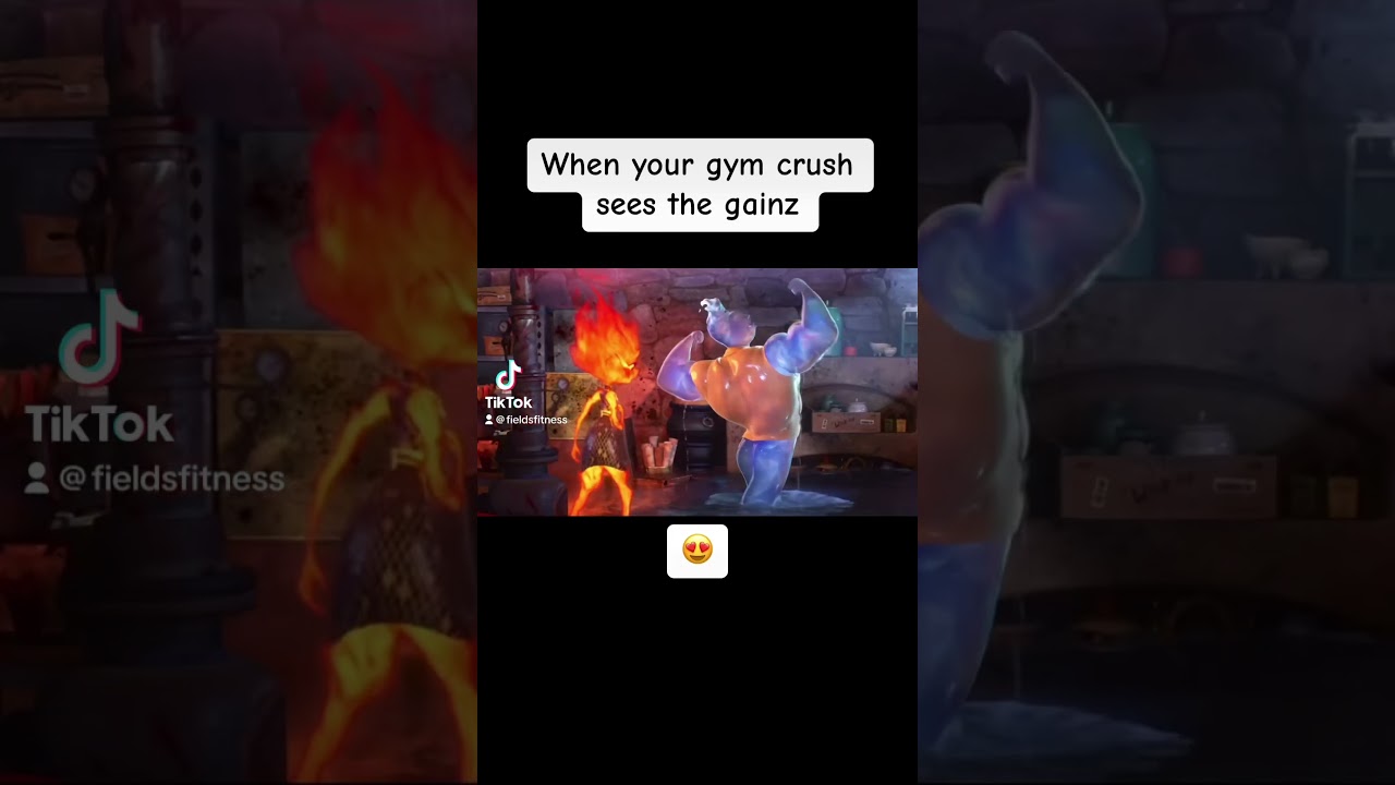 When your gym crush 