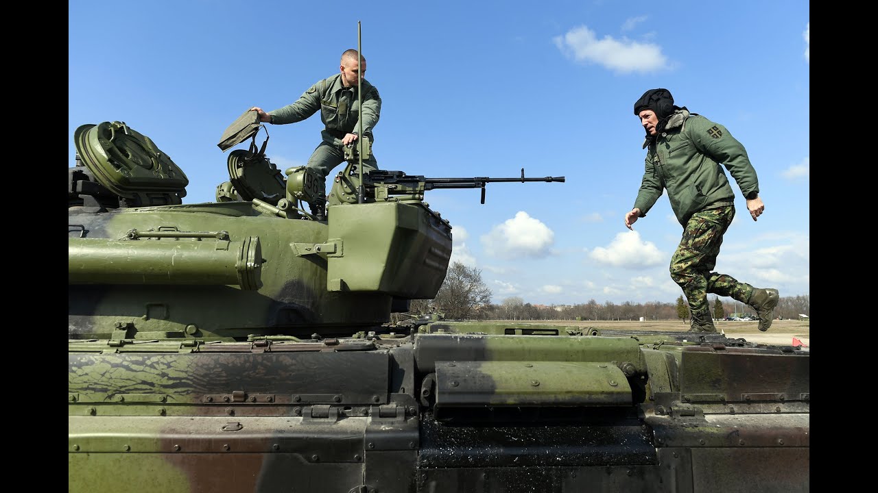 Obilazak obuke tenkovskih jedinica Vojske Srbije na poligonu „Orešac“