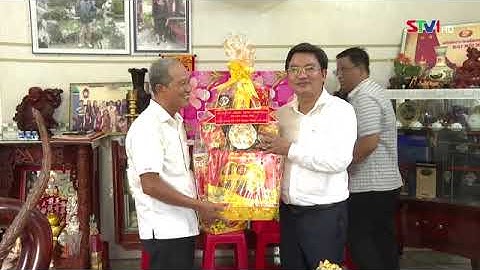 Ông Võ Chí Công chúc Tết CholChnamThmay tại huyện Long Phú  