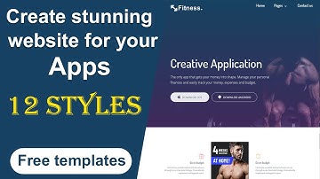 How to create a landing page for your apps | Best free landing pages source code
