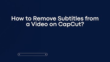 How to Remove Subtitles from a Video on CapCut?