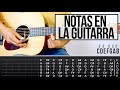 Notas en la guitarra  aprende guitarra 11