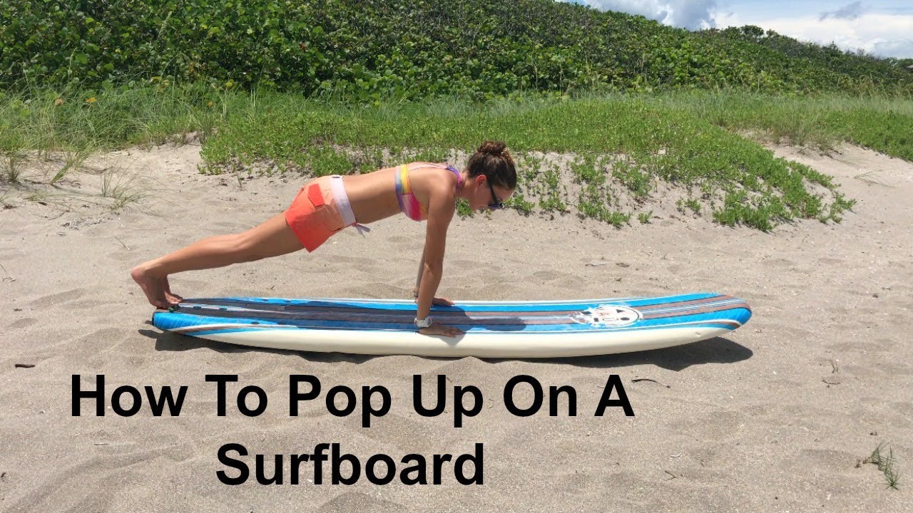 How To Pop Up On A Surfboard | Surf Training Factory - YouTube