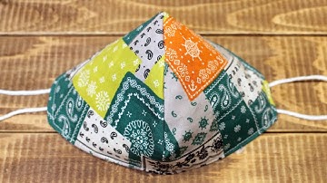 5 MINUTES❣️Simple 3D Mask DIY at home - Easy no Pattern face mask