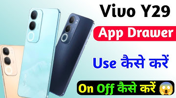vivo y29 app drawer setting on kaise kare | how to use app drawer on vivo y29