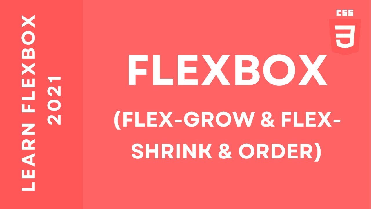 Learn FlexBox css FlexGrow & FlexShrink & Order (Part 4) Darija