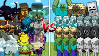 OP BOSSES vs ZOMBIE and SKELETON ARMY in Mob Battle