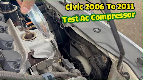 How to test power to AC compressor on HONDA Cvic 2006 to 2011