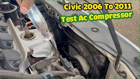 How to test power to AC compressor on HONDA Cvic 2006 to 2011