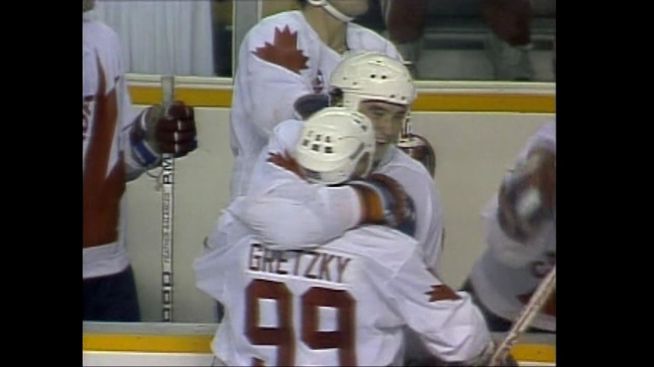 Wayne GretzkyMario Lemieux Highlights   1987 Canada Cup
